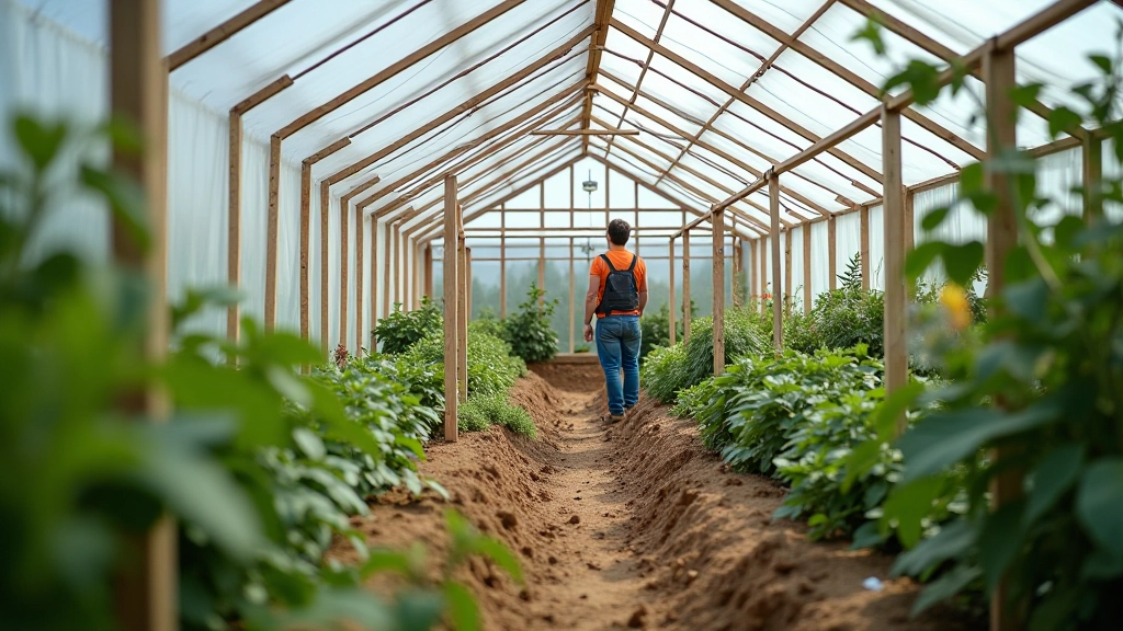 Greenhouse structure installation